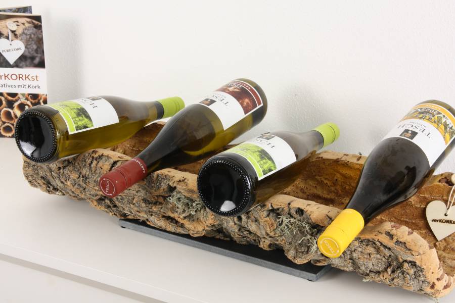 verKORKst Premium Weinschale aus Kork