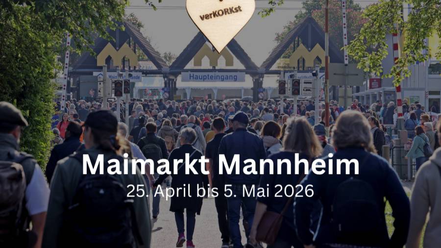 verKORKst auf dem Mai Markt Mannheim 2026