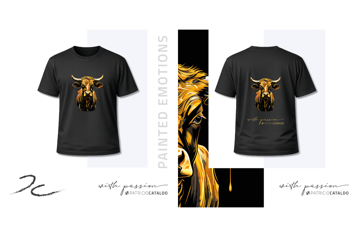 T-Shirts mit Hirsch und Kuh bei verKORKst - Kreatives mit Kork