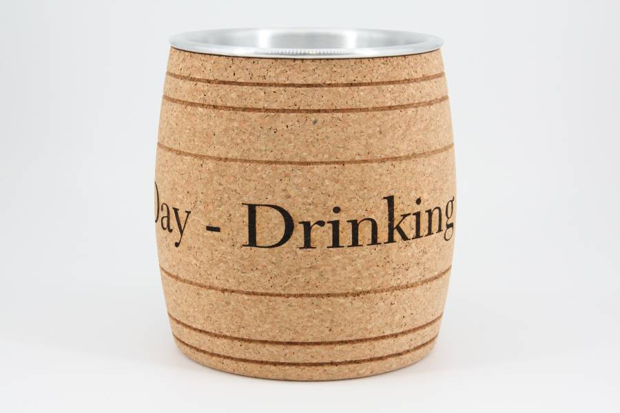 Wein- und Sektkühler aus Kork mit individualisiertem Druck