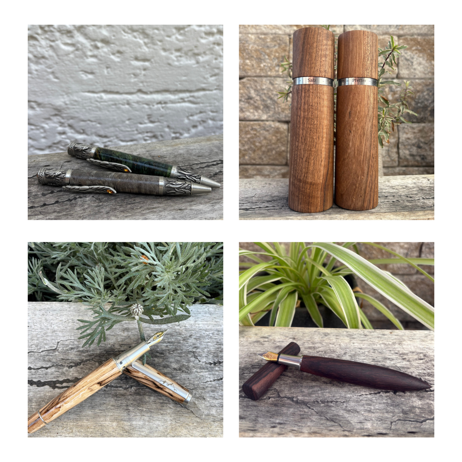 Tobias Bucksch – Schreibgeräte, Mühlen und mehr aus Holz bei verKORKst - Kreatives mit Kork