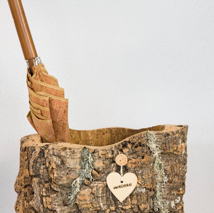 verKORKst Premium Regenschirm-Ständer aus Korkrinde