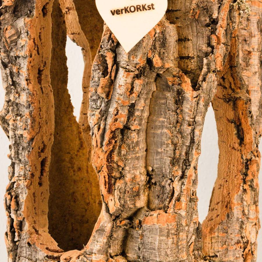 verKORKst Premium Tischlampe aus Korkrinde