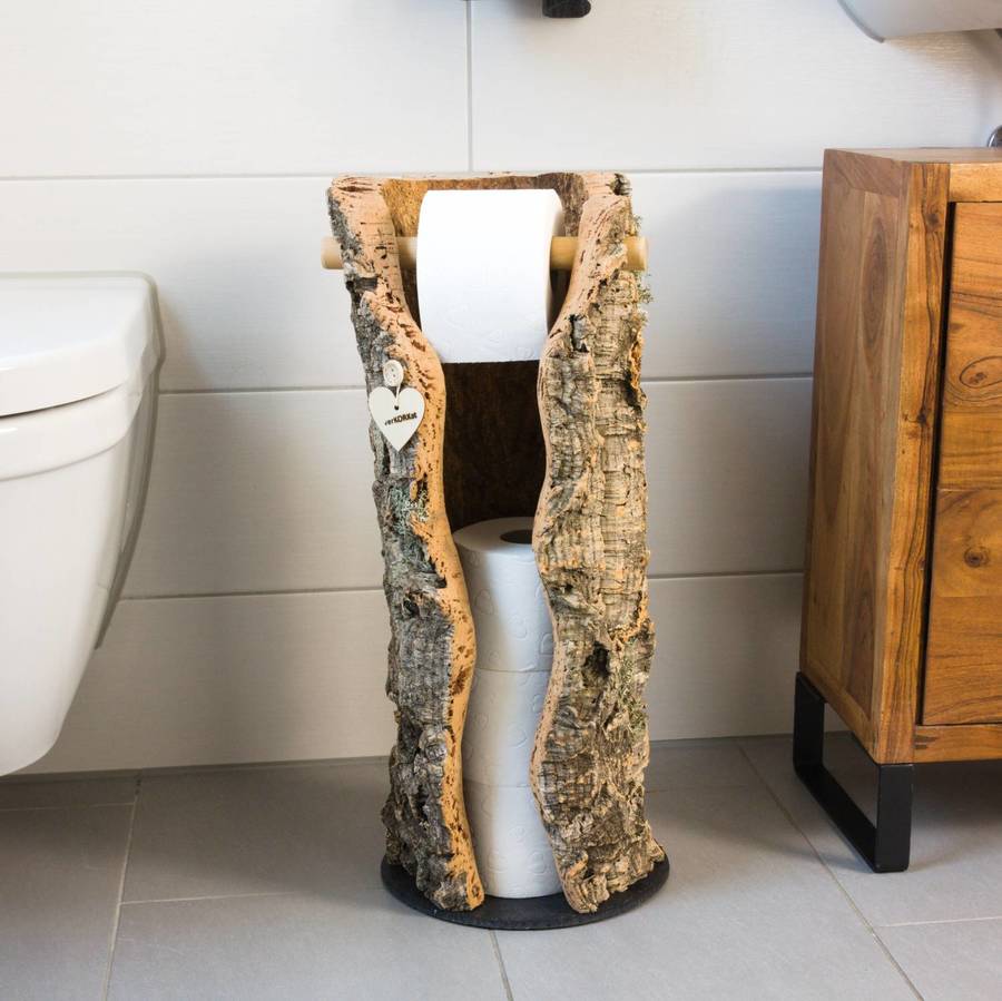 verKORKst Premium WC-Rollen-Spender aus Korkrinde